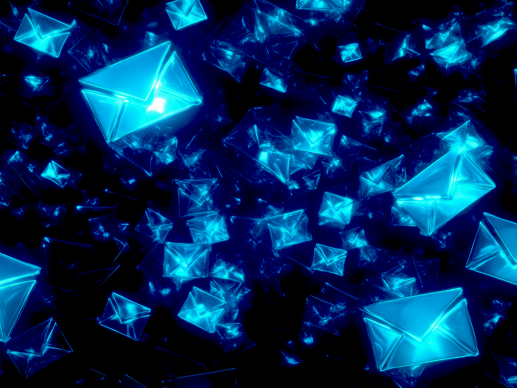 genai image of floating envelopes
