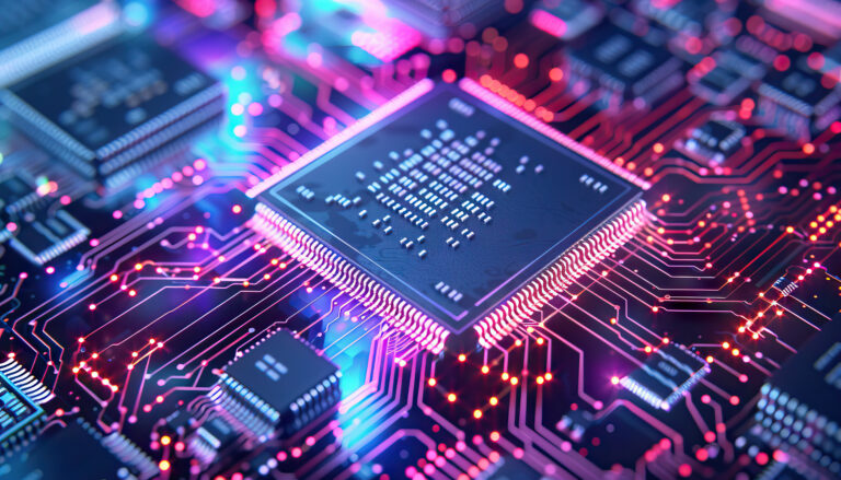Gen AI image of a computer chip