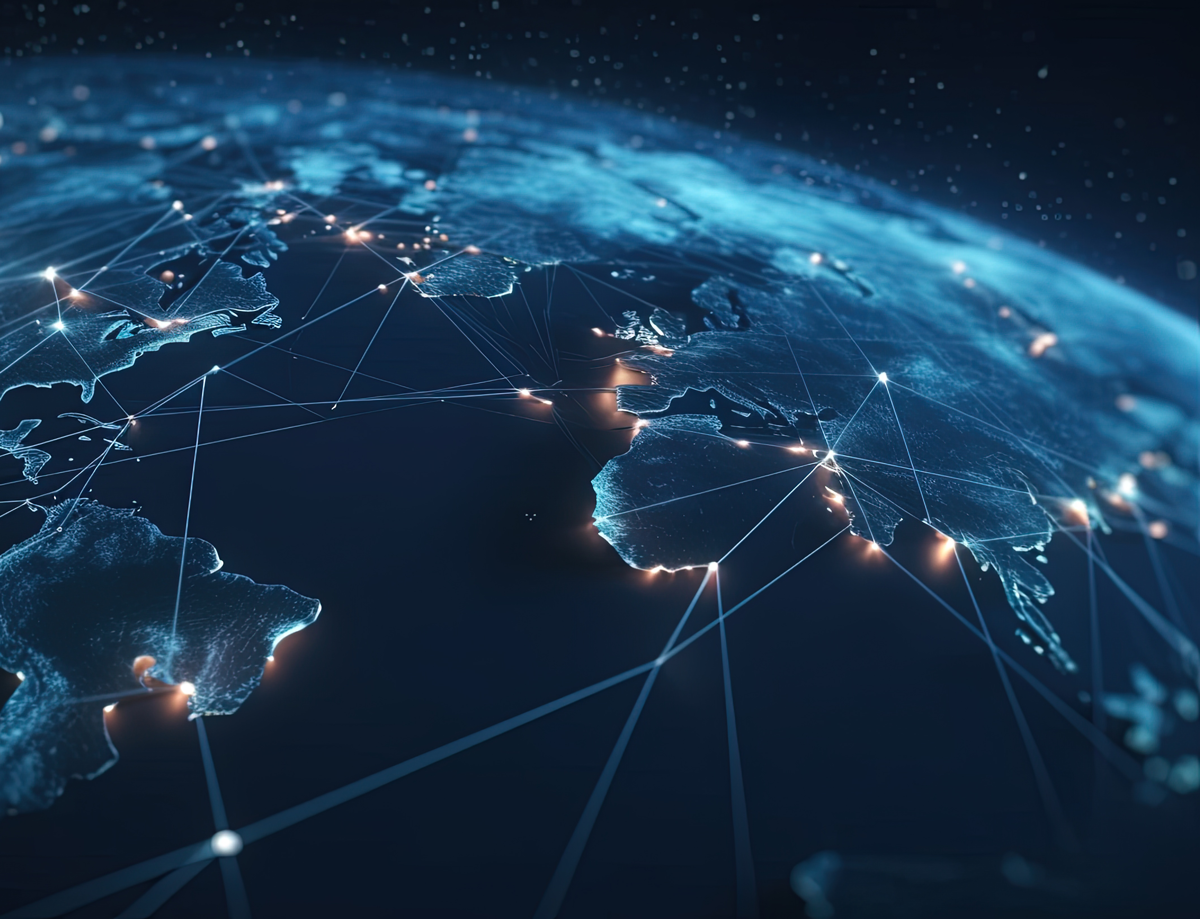 networked globe illustration